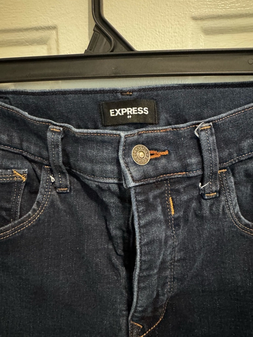 Express Skinny Jeans in Dark Navy - Picture 4 of 5